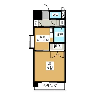 サザン名駅EAST【4階】の間取り