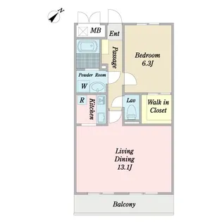 gland jete【2階】の間取り