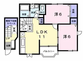 ソルサリエンテ【2階】の間取り