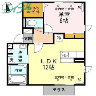 ティーズスクエアーB/C C棟【1階】の間取り