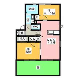 オークランド【1階】の間取り