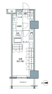パークハビオ東中野【3階】の間取り