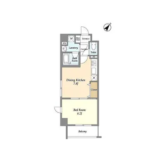 エスト・リュミエール【4階】の間取り