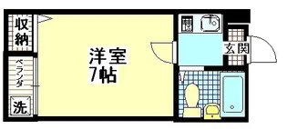 宝持ホワイトハイツ【2階】の間取り