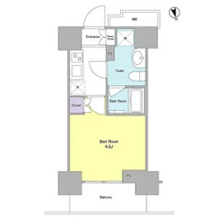 ラベイユ麻布十番【7階】の間取り