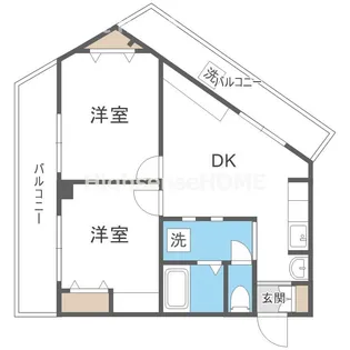 シャンピア片町【4階】の間取り