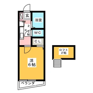 ソレイユ練馬【2階】の間取り