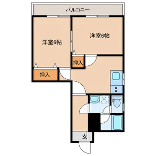 マルイビル【4階】の間取り