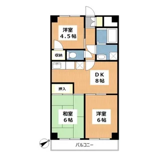 石川坂マンション【1階】の間取り