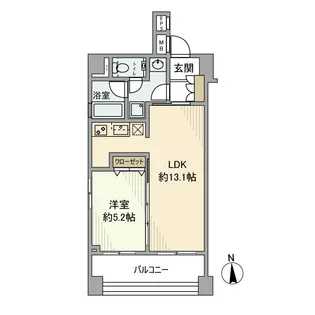 ディナック八王子【4階】の間取り