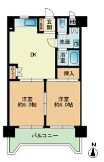 アイレックス南天神【7階】の間取り