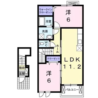 アクアバレー M【2階】の間取り
