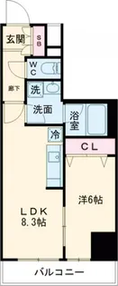 メインステージ千住河原町【8階】の間取り