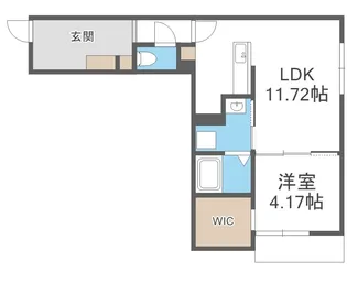 カサラビン恵庭【3階】の間取り
