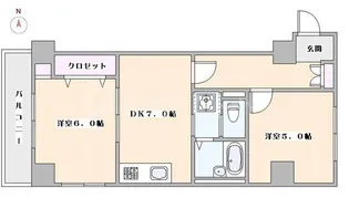 グレイス日暮里【1階】の間取り