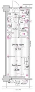 ガーラ・ヴィスタ元住吉【2階】の間取り