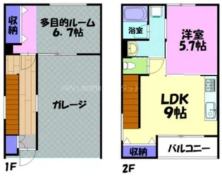 BLUETREE簗瀬 Bの間取り
