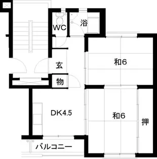 都府楼11棟【3階】の間取り