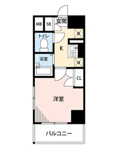 マイナビSTAYミライエ高田馬場駅前(ソアブール高田馬場)【8階】の間取り