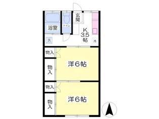 メゾンへいあん【2階】の間取り