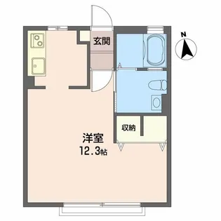 コーポけやき【1階】の間取り