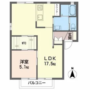 グラン・シャルムA【2階】の間取り