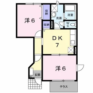 ソレーユ C【1階】の間取り