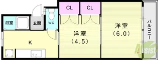 オーナーズマンション【4階】の間取り