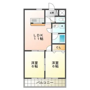 ライトパレス【1階】の間取り