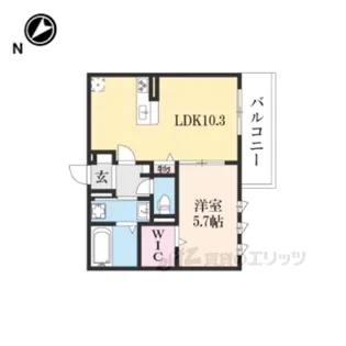グラシア内畑【2階】の間取り
