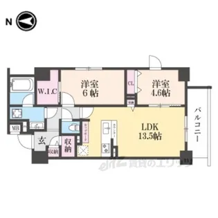 STANDZ西院【6階】の間取り
