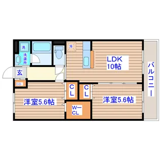 リリオ・ミュウ【3階】の間取り