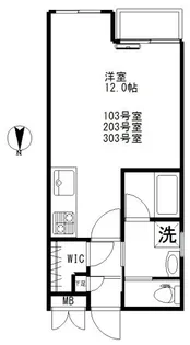 第7丸仙ハイツ【3階】の間取り