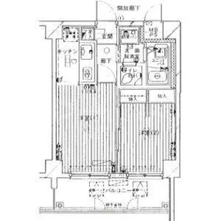 ウィンベルデュエット梅島第四【4階】の間取り