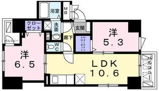 フルール アビタシオン【4階】の間取り