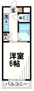 サウスィンフィルド【3階】の間取り