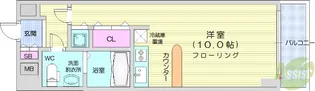 レジディア仙台本町【8階】の間取り