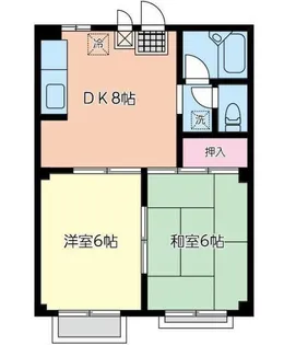 メゾン・ド・ブラン【2階】の間取り