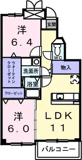 カイラス・ドルフ【3階】の間取り