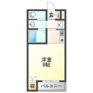 プルス新北野【2階】の間取り