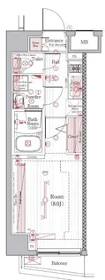 ブライズ住吉【4階】の間取り