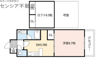 レクシア鶴見【6階】の間取り