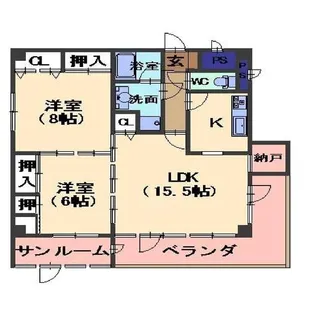 シティライト【5階】の間取り