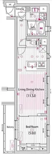 ガーラ・ヒルズ武蔵小山【3階】の間取り