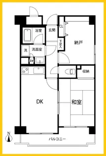 新横浜ガーデンコートBサイド【1階】の間取り
