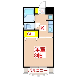 クィーンハイツ永吉【3階】の間取り