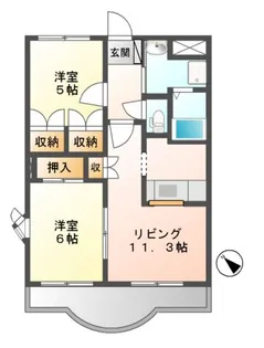 ララ・ポート【1階】の間取り