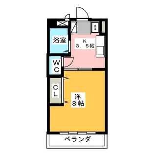 Opus Three【8階】の間取り