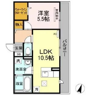 メナージュ【1階】の間取り