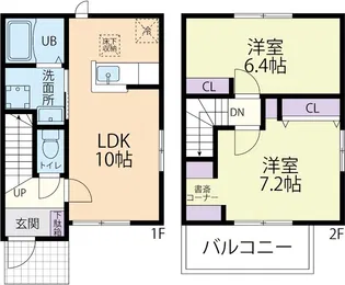 Casa Aria(カーサアリア)【2階】の間取り